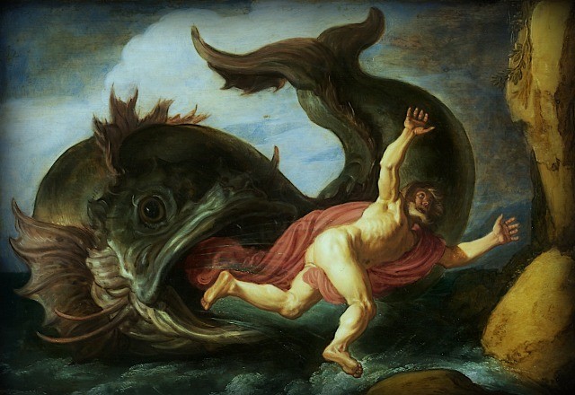 Il dipinto di oggi è “Giona e la balena”, del pittore olandese Pieter Lastman, 1621, olio su tavola, 36×52 cm, Museum Kunstpalast, Düsseldorf, Germania