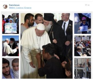 Papa a Lesbo: i profughi non sono numeri, sono persone