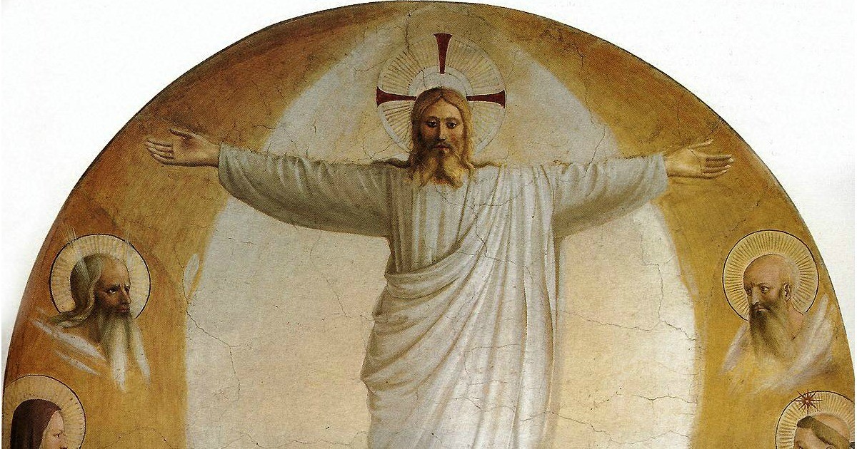 L'immagine di oggi è “La Trasfigurazione”, affresco di Beato Angelico, 1440 circa, 189×159 cm, Museo nazionale di San Marco, Firenze
