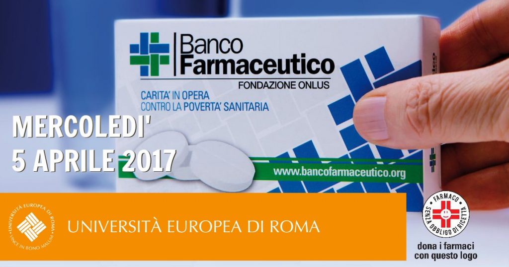 Raccolta di farmaci all’Università Europea di Roma
