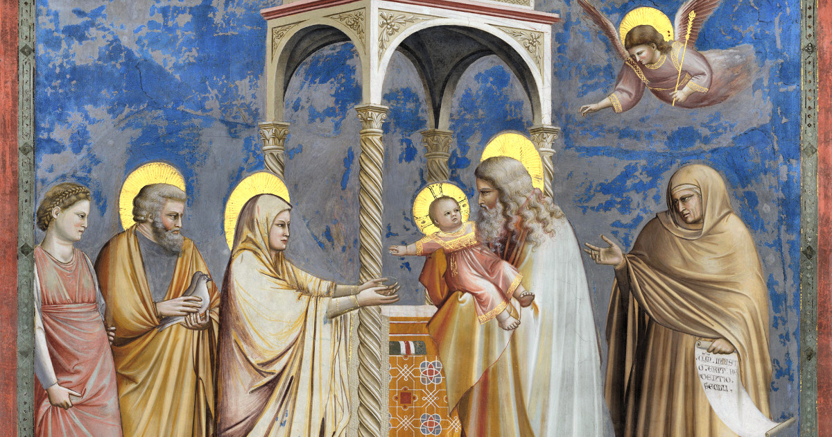 Giotto, presentazione al tempio di Gesù, Cappella degli Scrovegni, Padova
